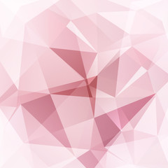Abstract polygonal vector background. Pastel pink geometric vector illustration. Creative design template.