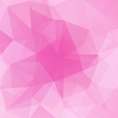 Obraz premium Abstract background consisting of pink triangles. Geometric design for business presentations or web template banner flyer. Vector illustration