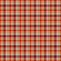 Warm tone colored rural checkered grunge tartan pattern seamless design