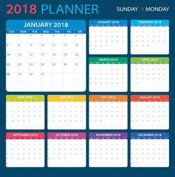 2018 Planner - illustration