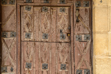 door lock close up detail