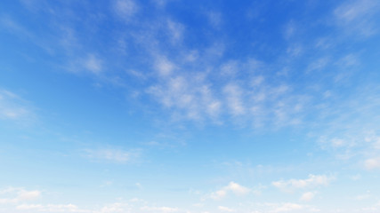 Fototapeta premium Cloudy blue sky abstract background, 3d illustration