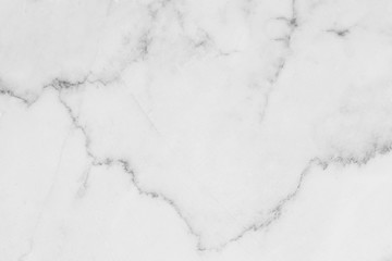 White marble texture with natural pattern for background