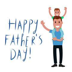 Father's Day illustration, greeting card