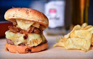 Pig Burger, Bacon Burger, Pork Burger