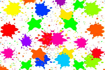 Fototapeta na wymiar multicolored paint or color splashes or dripping 