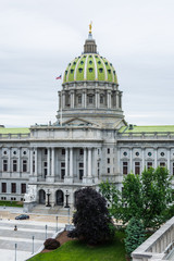 Obraz premium Capitol building in Downtown Harrisburg, pennsylvania