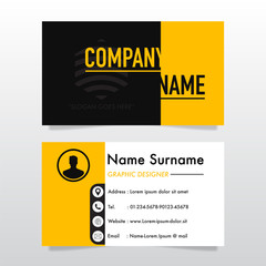 Modern business card design,creative template vector.