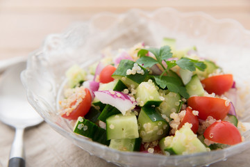 キヌアのサラダ　Quinoa Salad