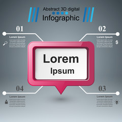 Speech bubl icon. Dialog box info.