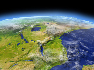 Great lakes of Africa from space © harvepino