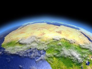 Fototapeta premium North Africa from space