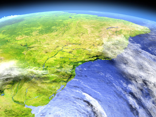 West of South America from space © harvepino