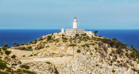 Fototapeta na wymiar Lighthouse Formentor on Majorca