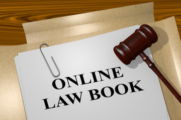 Online Law Book concept