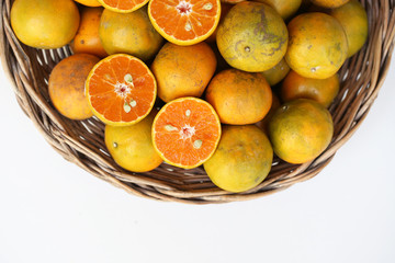oranges in a basket