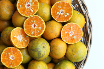 oranges in a basket