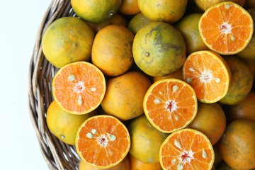 oranges in a basket