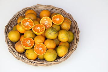 oranges in a basket