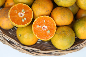 oranges in a basket