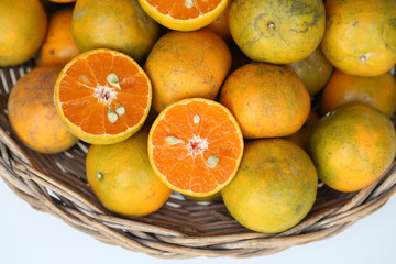 oranges in a basket