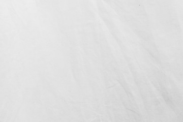 White fabric cloth texture with creased background.
