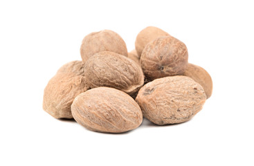 Bunch of nutmeg nuts