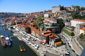 Porto city at sunny summer day