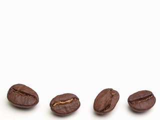  Roasted coffee beans.(with free space for text)  .