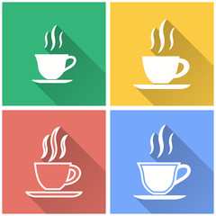 Coffee cup - vector icon.