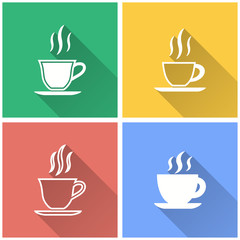 Coffee cup - vector icon.