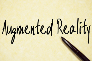 augmented reality text write on paper