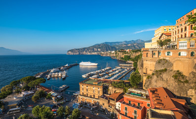 Panoramic view of Sorrento, the Amalfi Coast, Italy - obrazy, fototapety, plakaty
