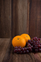 grape and orange