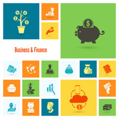 Business and Finance Icon Set