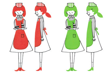 昼間はファストフード店でパート　Fast food store in the daytime part