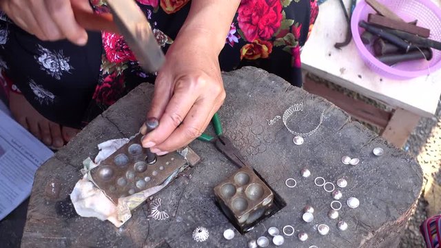 Lisu tribe made silverware.