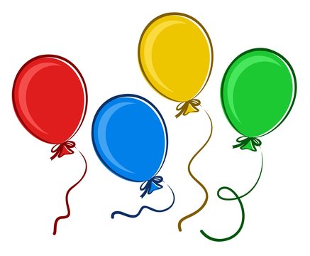 Colored balloons. 