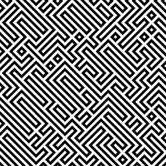 Maze labyrinth seamless pattern texture illustration