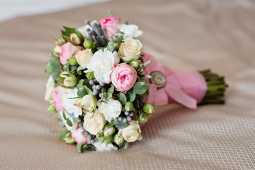 delicate wedding bouquet 