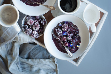 Blueberry & Blackberry Smoothie Bowl