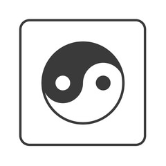 Fototapeta premium Yin und Yang - Simple App Icon