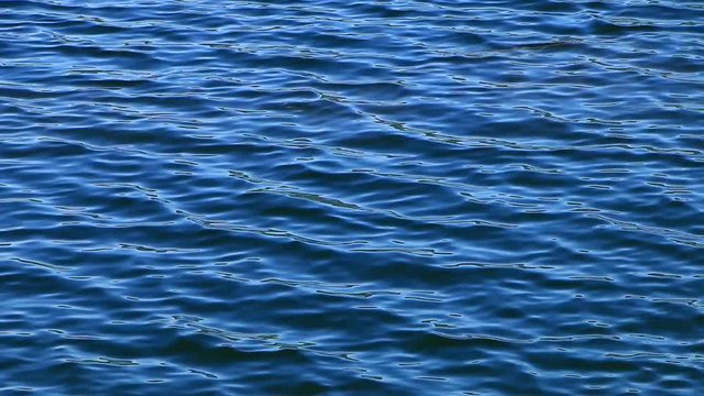 The light reflection sparkling on water surface