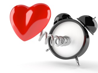 Alarm clock with heart