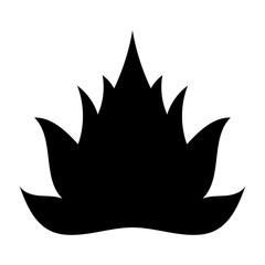 lotus icon isolated illustration on white background