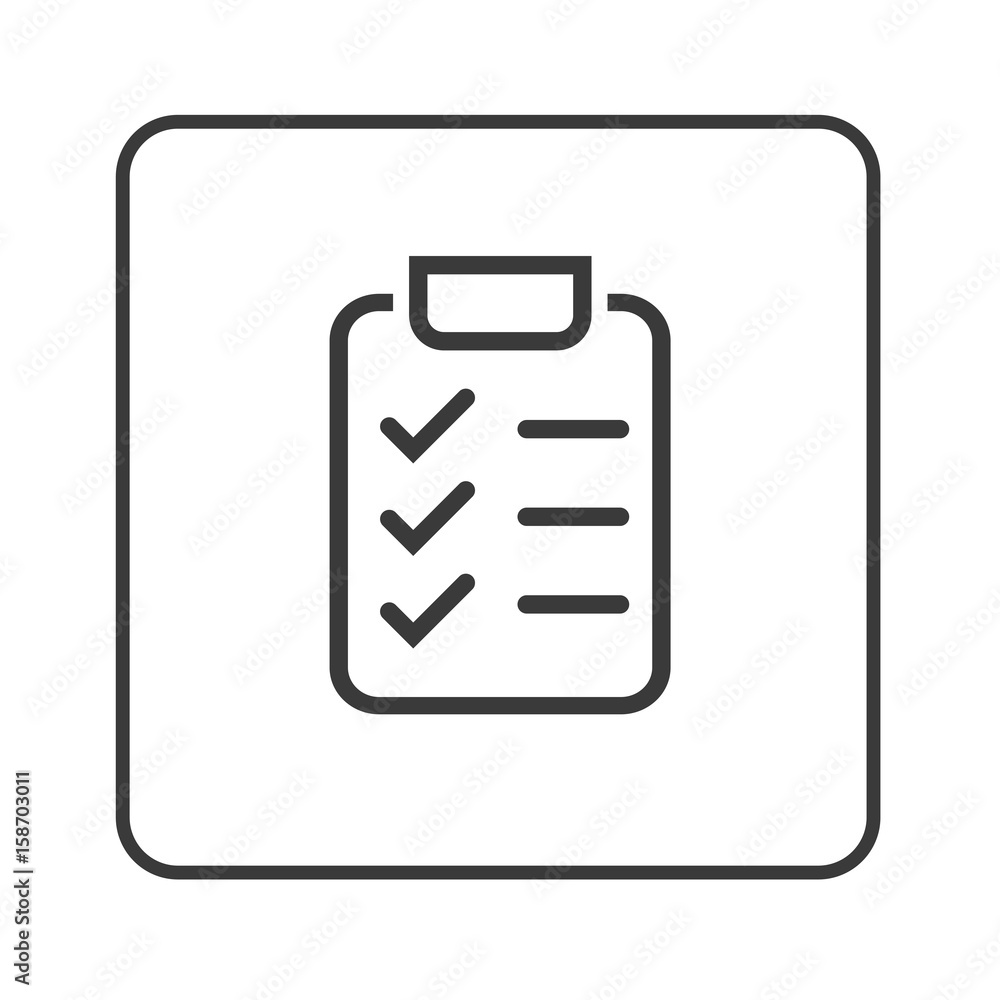 Poster checkliste - klemmbrett - simple app icon