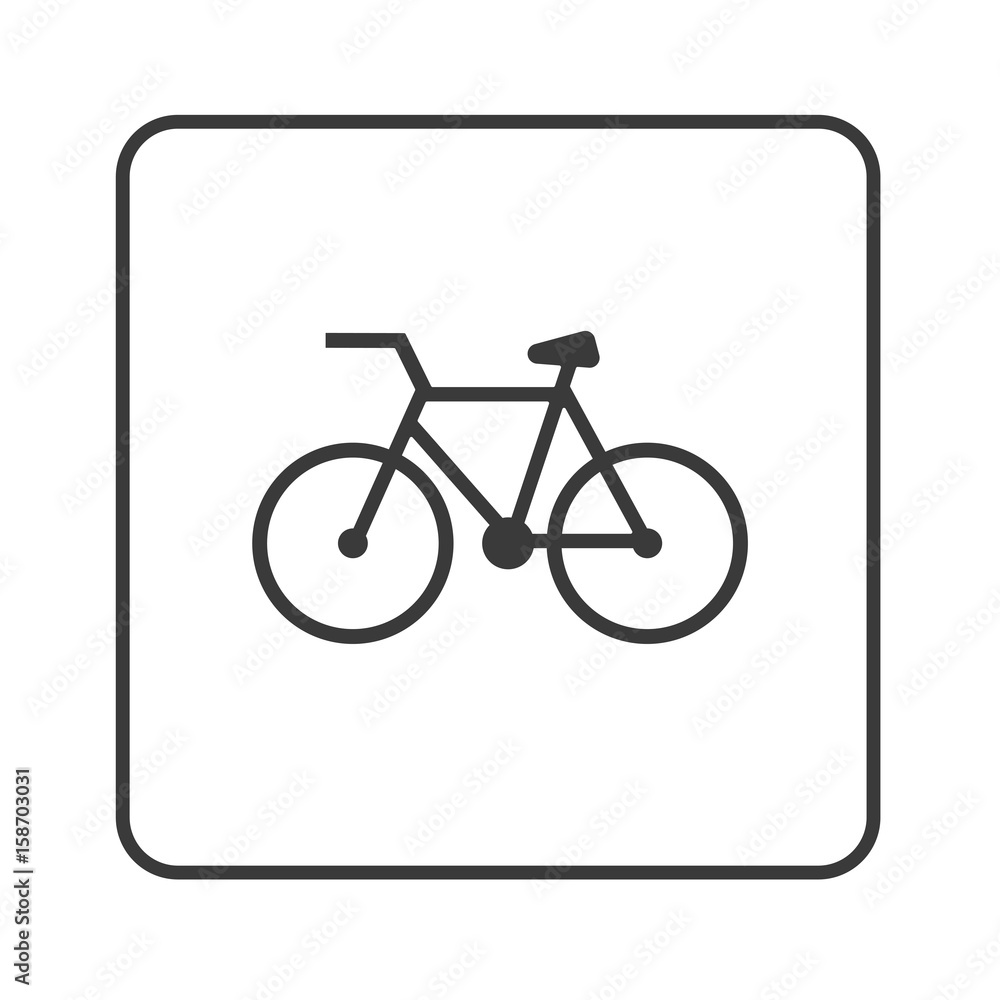 Canvas Prints Fahrrad - Simple App Icon