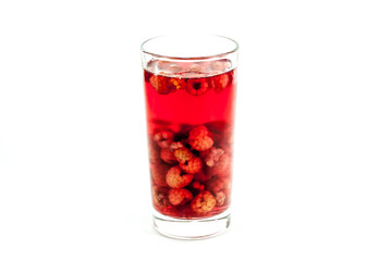 Raspberry compote isolated