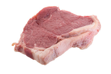 Raw fresh beef steaks, fresh sirloin steaks