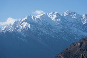 Beautiful snow mountain in Karakoram range, Ghizer district, Gilgit Baltistan, Pakistan